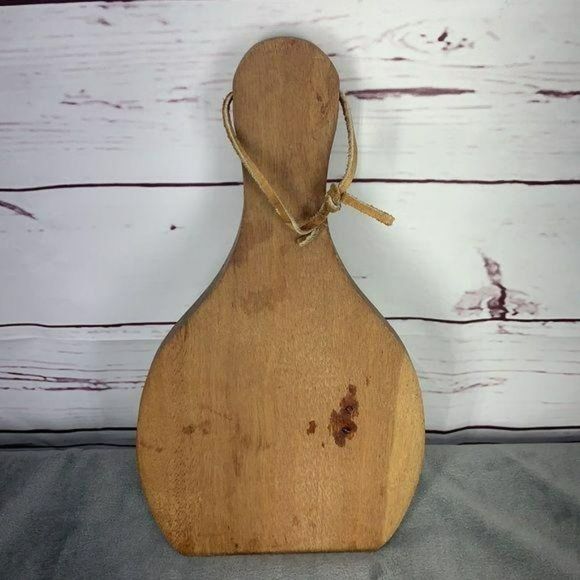 Vintage Dutch Delft Windmill Tile Wooden Cheese Cutting Board Holland - Picture 2 of 7